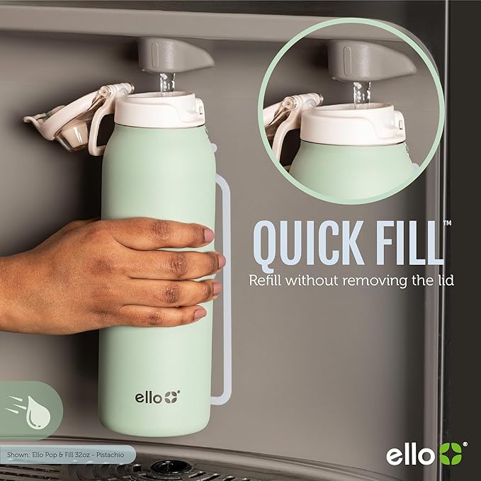 Ello Pop & Fill 32oz Stainless Steel Water Bottle - Image 3