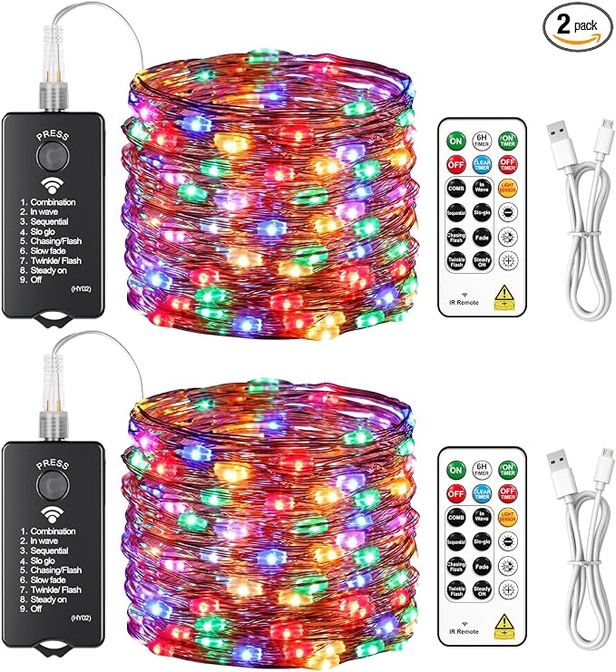 HXWEIYE Rechargeable Fairy Lights by LightUpYourHomewHXWEIYE