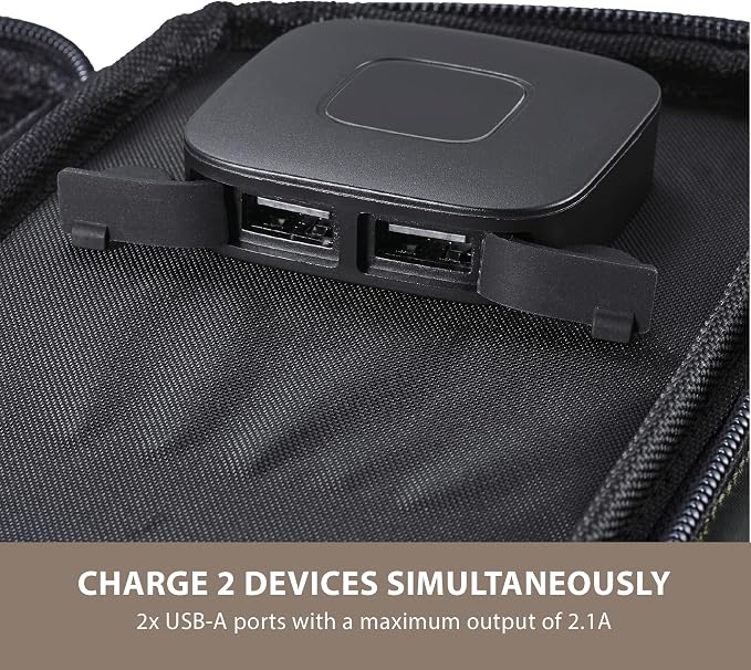 ELECOM NESTOUT Portable Solar Panel, Dual USB-A Ports, 28W Power Generation - Image 4