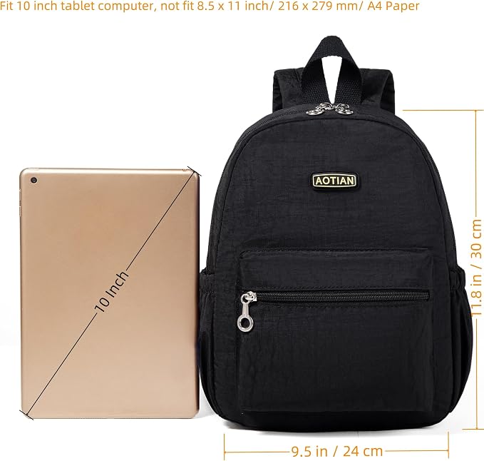 AOTIAN Mini Lightweight 11.8 Inch Backpack Durable Travel Hiking Women and - Image 5