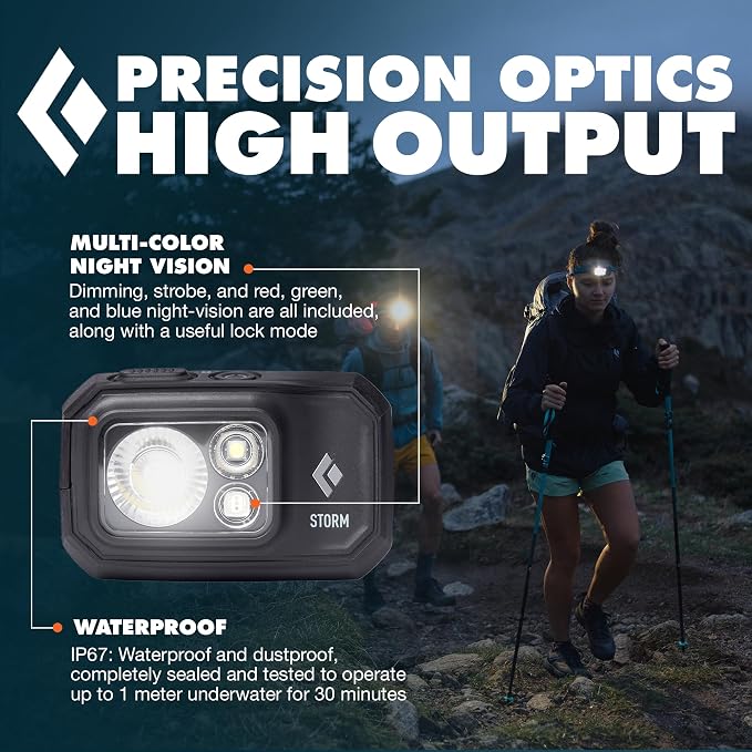 BLACK DIAMOND Storm 450 Headlamp | 450 Lumens Brightness | Waterproof & - Image 4