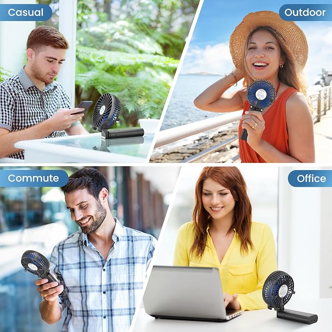 HandFan 5200mAh Portable Handheld Fan Rechargeable - Image 8