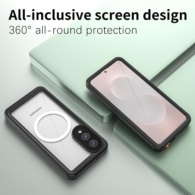 Magnetic for Samsung Galaxy S25 Edge Case, IP68 Waterproof Dustproof Case - Image 3