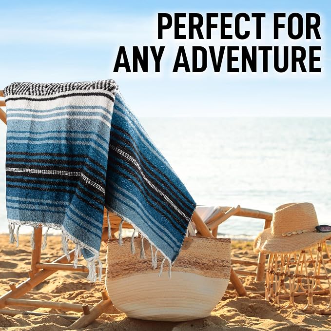 Hydration Nation Authentic Extra Large Mexican Blanket - Image 5