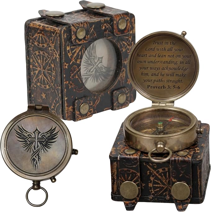 Handmade Brass Antique Compass by ELYTHOS