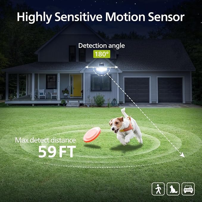 Philips 3600LM Solar Security Lights, 5000K Waterproof Dimmable LED Motion - Image 5