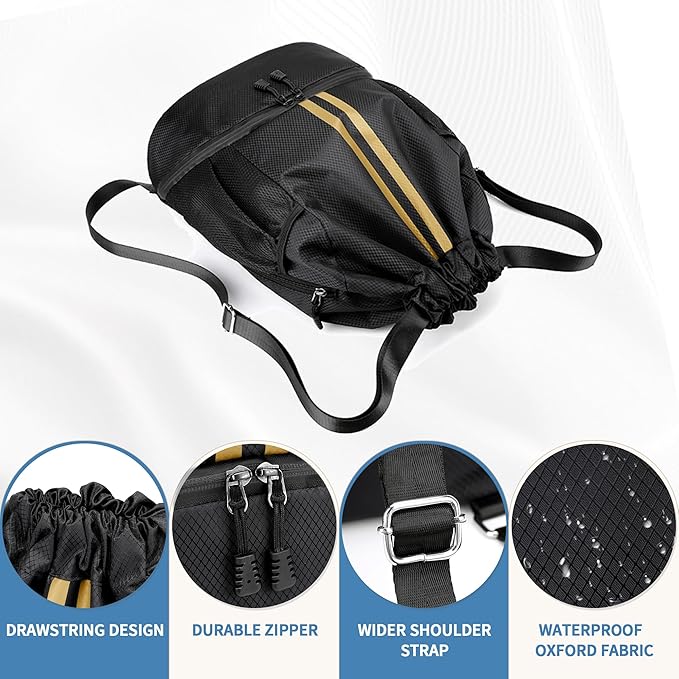 JELUTAR Drawstring Backpack Gym Bag - Image 6