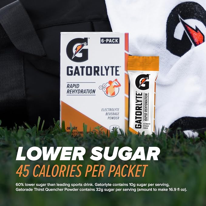 Gatorlyte Rapid Rehydration Electrolyte Beverage, Variety Pack, Lower Sugar - Image 5