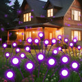 Slyuexu Solar Garden Lights Outdoor Waterproof, 2 Pack 16 LED Swaying Firefly by Slyuexu