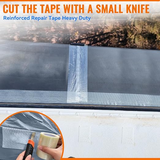 Tikfoam RV Awning Repair Tape for Tarp, Boat Covers, Tear Repair Patch Kit - Image 5