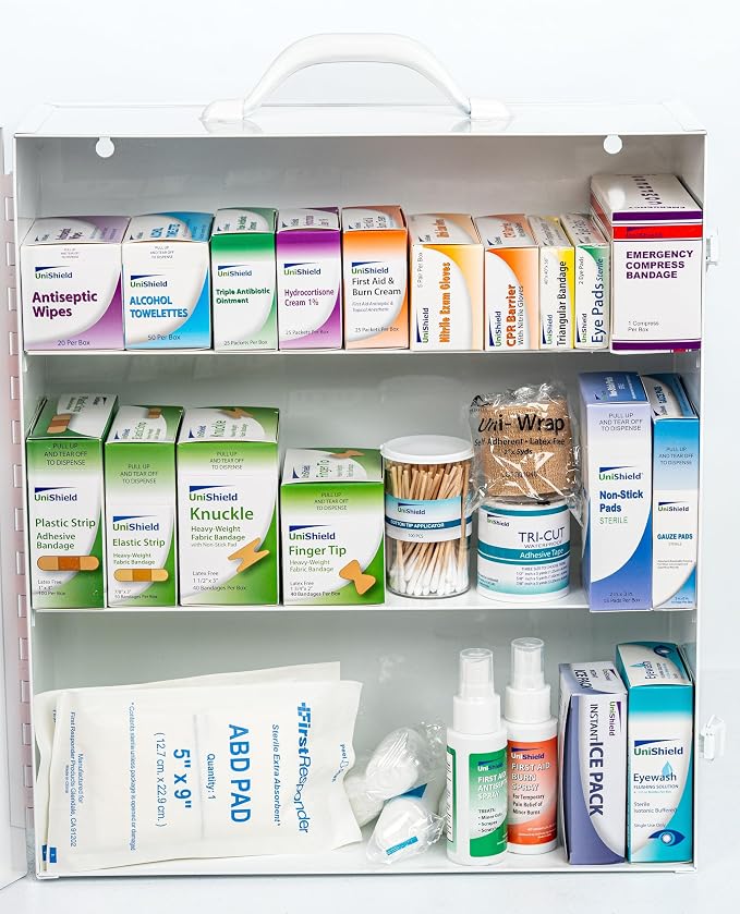 3-Shelf Metal 1st Aid Cabinet Class A, Large Capacity First Aid Wall Mount - Image 3