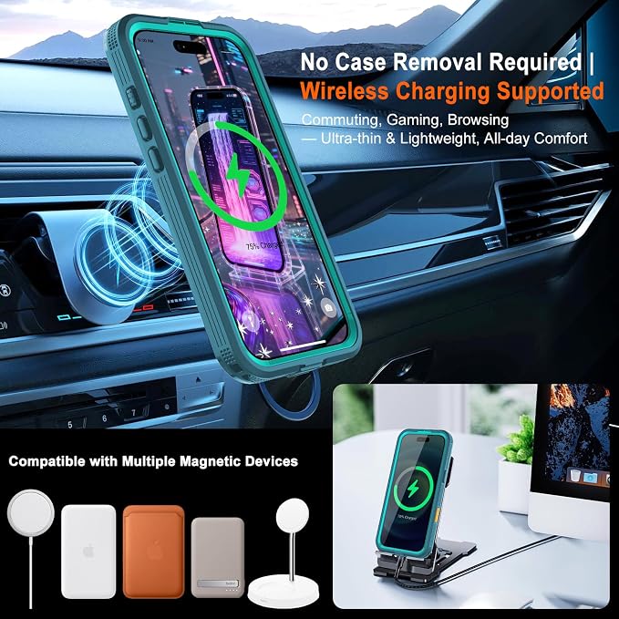 for iPhone 17 Pro Max Case, IP68 Waterproof Full Body Protective Cover - Image 3
