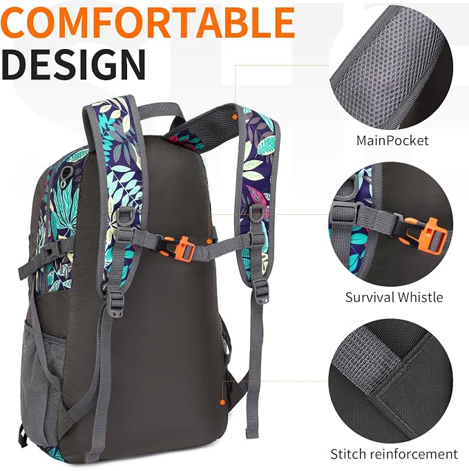 40L Hiking Backpack Lightweight Daypack Waterproof Travel Camping Backpack - Image 4