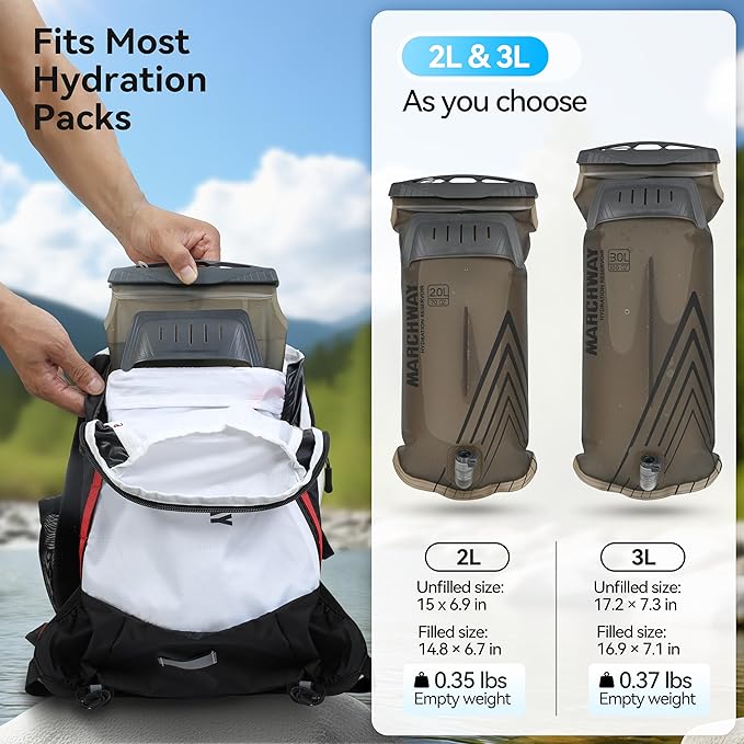 MARCHWAY Lightweight TPU Hydration Bladder 2L/3L - Image 5