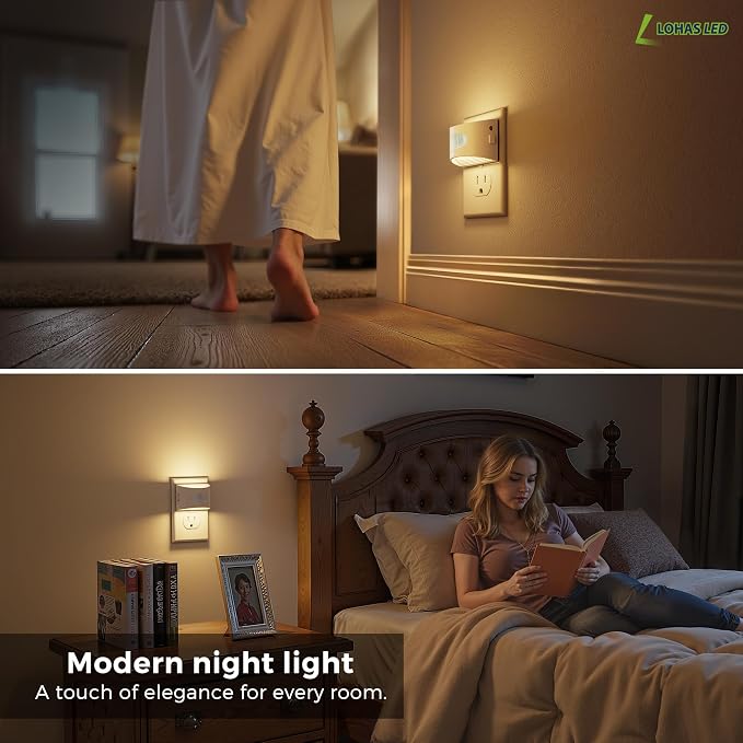 L LOHAS LED Motion Sensor Night Light, Dusk to Dawn & Motion Activated LED - Image 5
