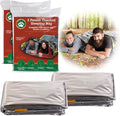 Emergency Thermal Mylar 2 Person Sleeping Bags -Ultra Compact by GrizzlyGear