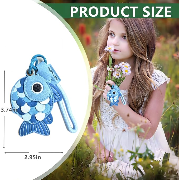 Leather Keychain Holder Case Compatible - Image 2