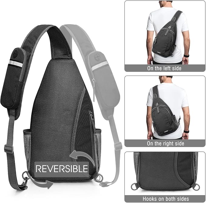G4Free Sling Bag RFID Blocking Sling Backpack Crossbody Chest Bag Daypack - Image 4