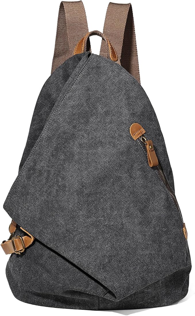 KL928 Canvas Vintage Backpack – Large Casual Daypack Outdoor Travel Rucksack by KL928