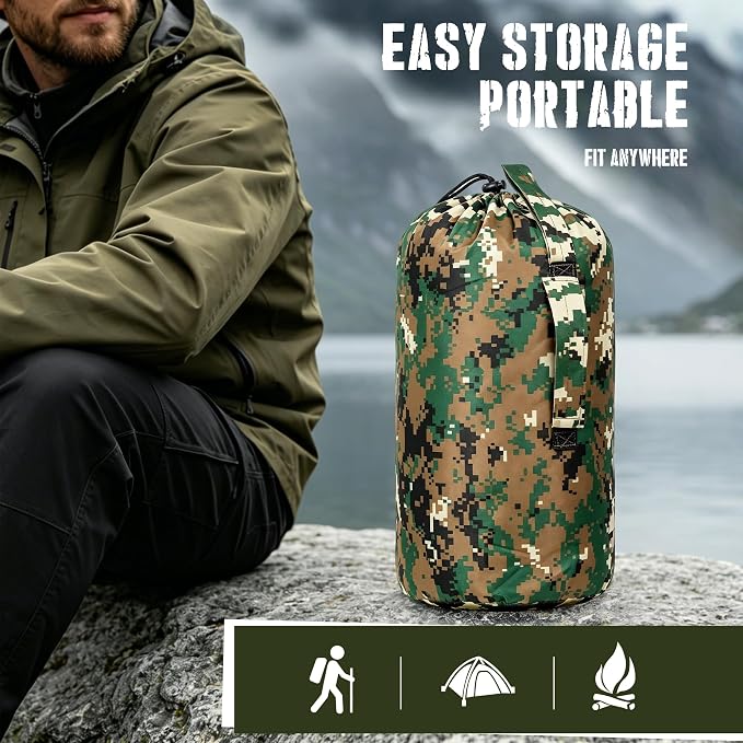 Lenotos Woobie Blanket, Thermal Insulated Military Poncho Liner, Water-Resistant - Image 5