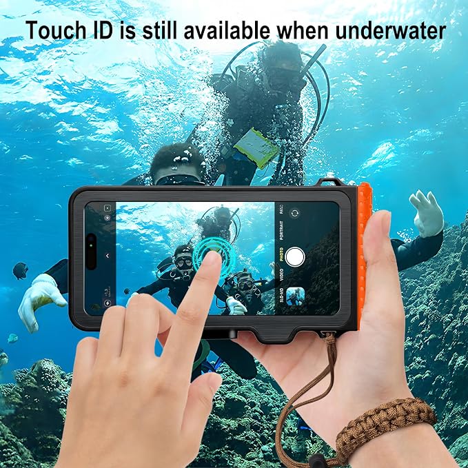 Waterproof Phone Case for Snorkeling & Diving, IP68 Waterproof Hard Case for - Image 3