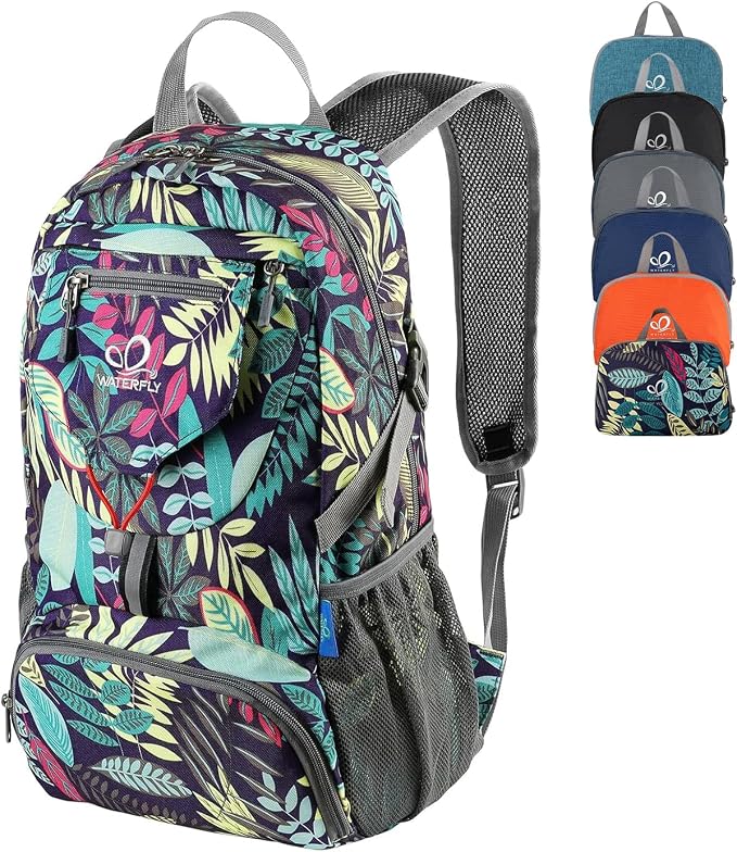 WATERFLY Small Lightweight Packable Backpack: 20l Ultra Light Foldable Travel by Waterfly