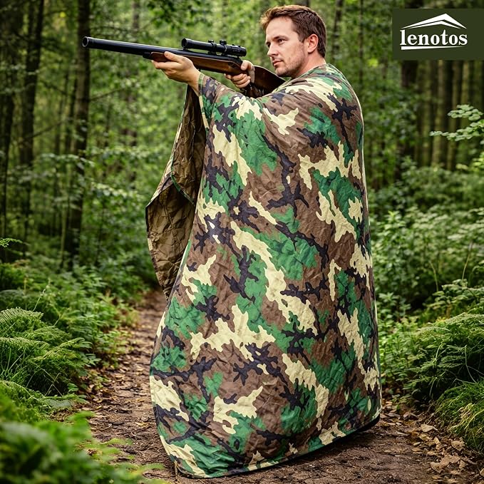 Lenotos Woobie Blanket, Thermal Insulated Military Poncho Liner, Water-Resistant - Image 7