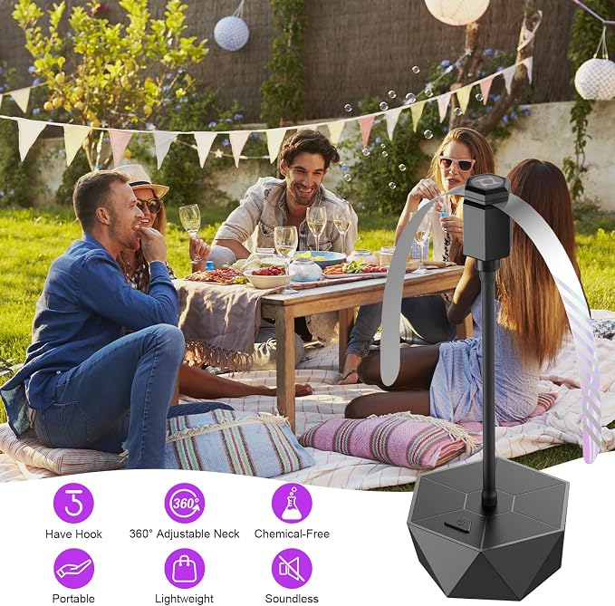 PIMAG Fly Fans for Tables, Fly Repellent Fan Outdoor Indoor Keep Flies Away - Image 2