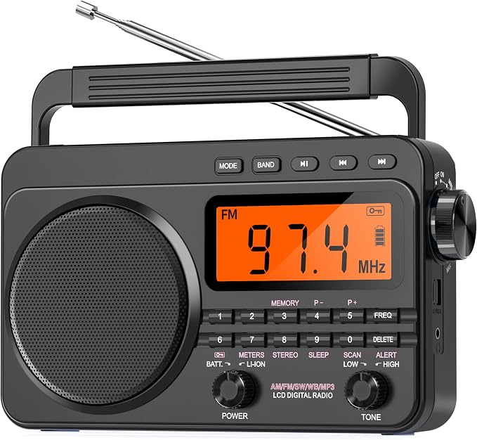 NOAA Weather Alert Radio, Digital AM FM Shortwave Radio by YourBestAMFMRadioChoice