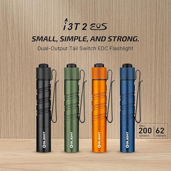 OLIGHT I3T 2 EOS Pocket EDC Flashlight, 200 Lumens Compact Bright Handheld - Image 2