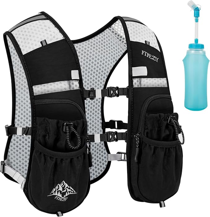 ITIEZY Running Vest for Women Men, 5L Hydration Backpack Lightweight Running by ITIEZY