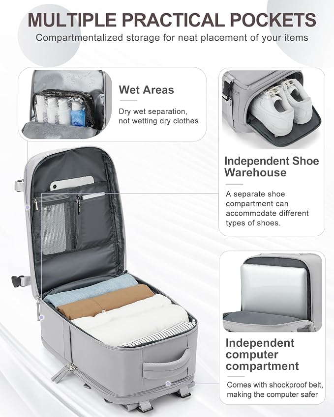 coowoz Travel Backpack Carry On - Image 4