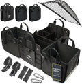 XL Modular Trunk Organizer System – 4 Section Extra Large Car Cargo Organizer by DURABLEZ