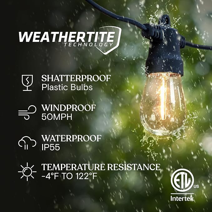 Brightech Ambience Hybrid Outdoor String Lights - Image 4
