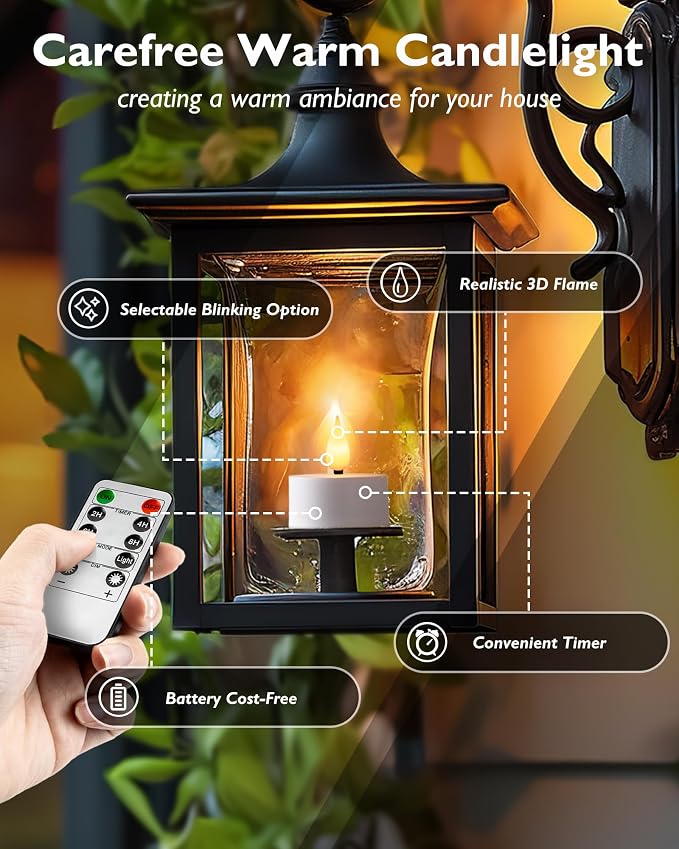 Homemory Rechargeable Tea Lights Flameless Candles - Image 5