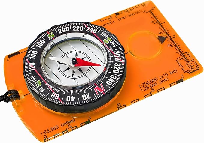 Trekker's Compass Crew Orienteering Compass, Magnetic Navigation Set by Unknown