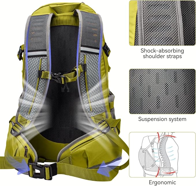 Hiking Backpack 40L, Waterproof Hiking Backpack - Image 4