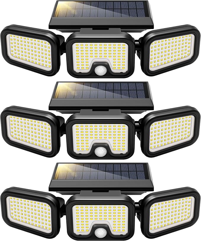 VIVOHOME Solar Flood Lights Outdoor, 256 LED 2500LM Motion Sensor Lights by VIVOHOME