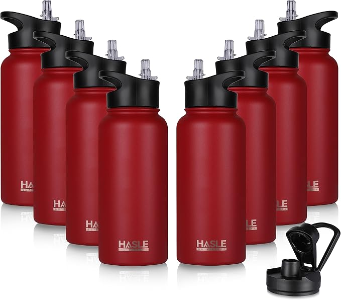 HASLE OUTFITTERS 32 oz Insulated Water Bottle Stainless Steel Double Walled by HASLEOUTFITTERS