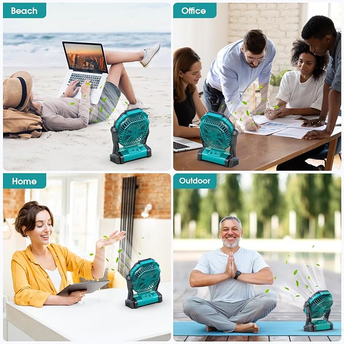 ONLYNEW Portable Fan Rechargeable, 20000mAh Cordless Battery Powered Fan - Image 7
