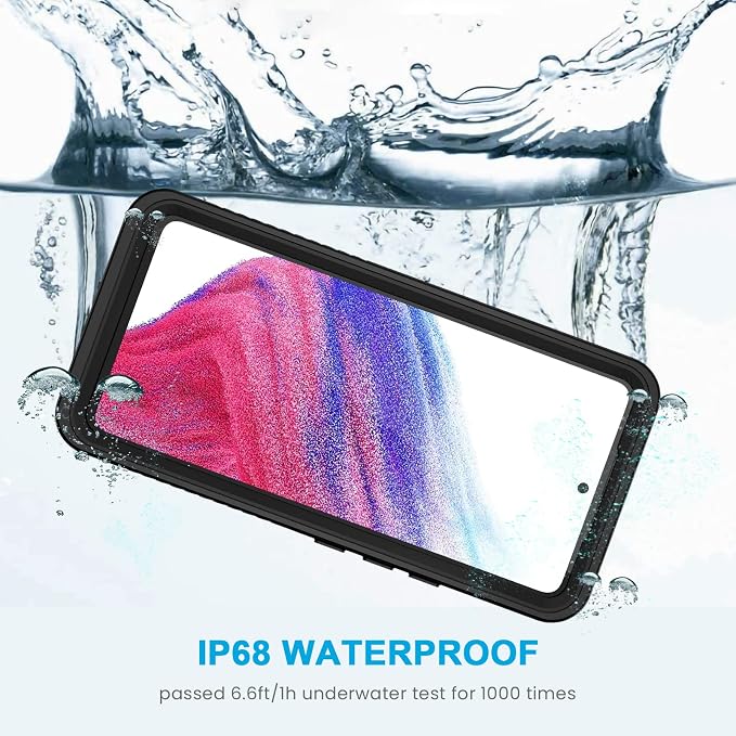 Lanhiem for Samsung Galaxy A53 5G Case, IP68 Waterproof Dustproof - Image 4
