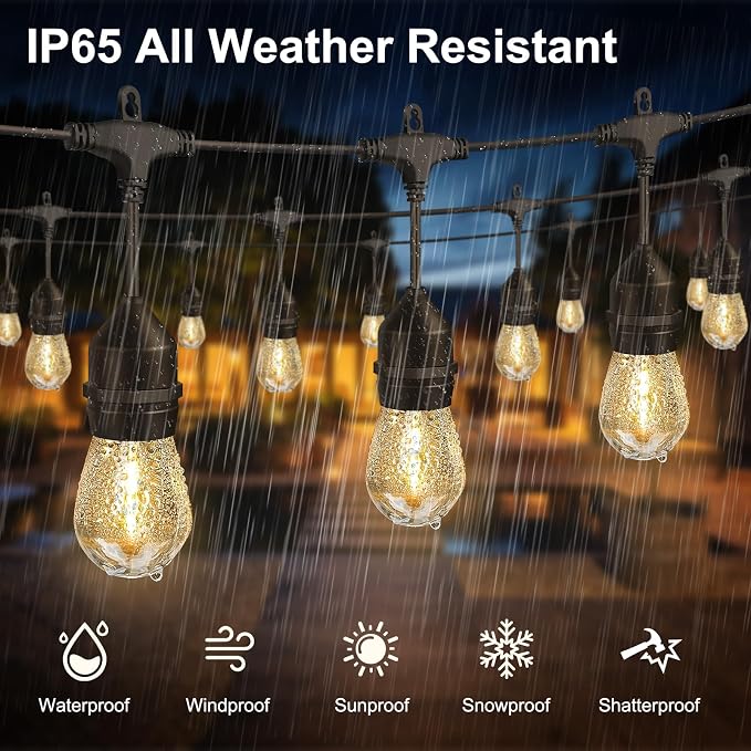 100FT Outdoor String Lights - Image 4