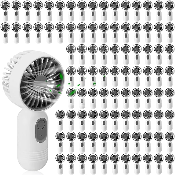 Rossesay 96 Pcs Mini Portable Fan Bulk Cute Handheld Lightweight Small Little by Rossesay