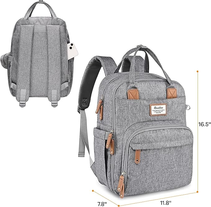 RUVALINO Diaper Bag Backpack-Multifunction Travel Baby Diaper Bag - Image 4