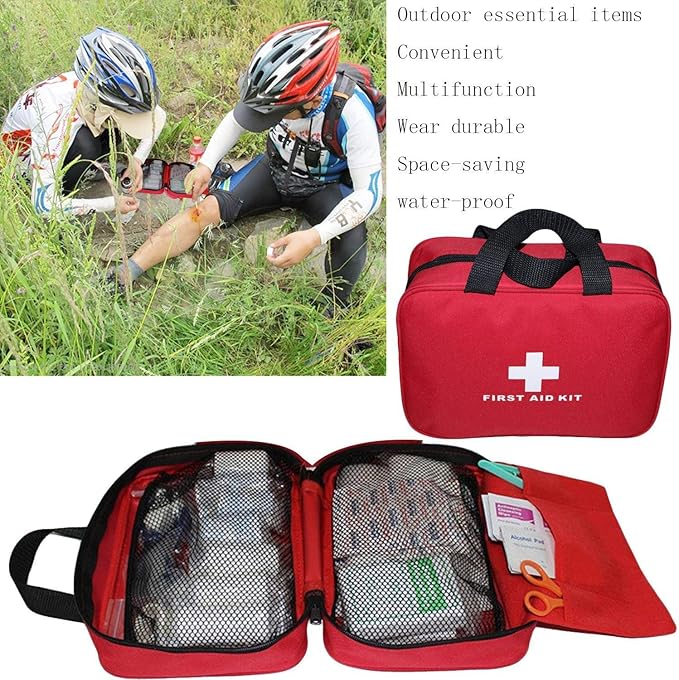 AOUTACC 3 Pack Nylon First Aid Empty Kit, Compact and Lightweight First Aid Bag - Image 6