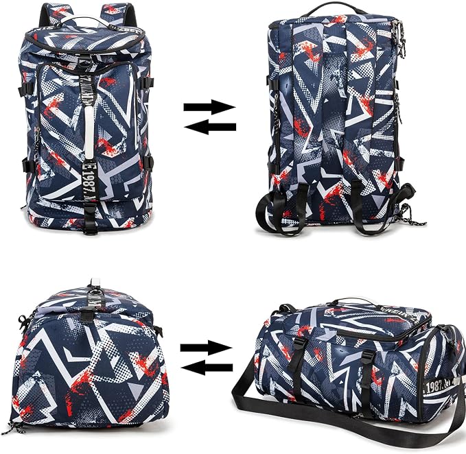Gym Duffle Bag Waterproof black Laptop Backpack Suitable - Image 7