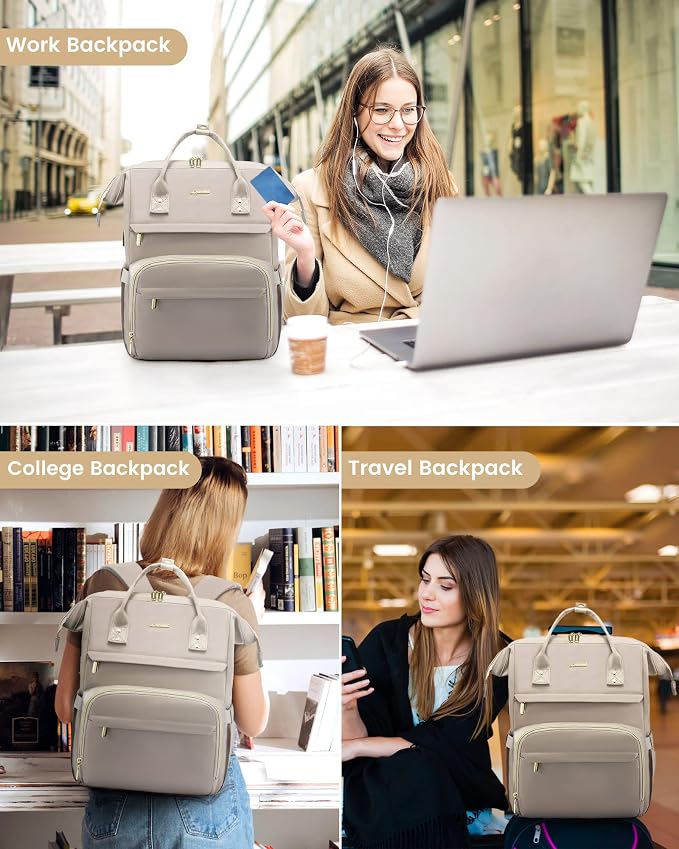 LOVEVOOK College Laptop Backpack, 15.6 Inch Travel Backpack - Image 7