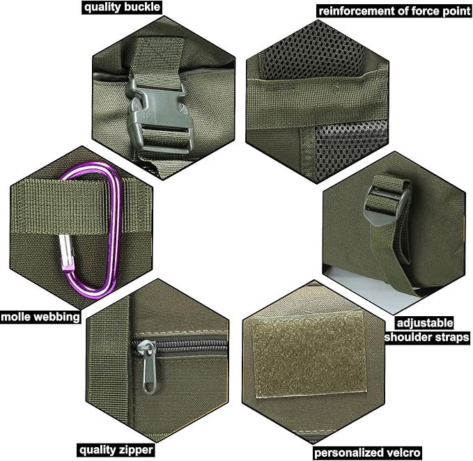 Hiking Backpack for Men 70L/100L Camping Backpack Military Rucksack Molle 3 - Image 6