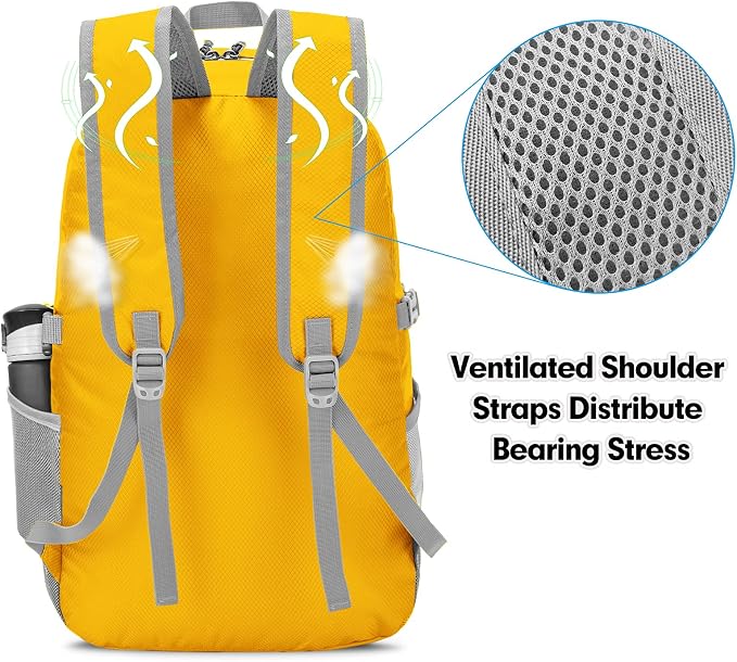 ZOMAKE Lightweight Packable Backpack - 35L Light Foldable Hiking Backpacks - Image 5
