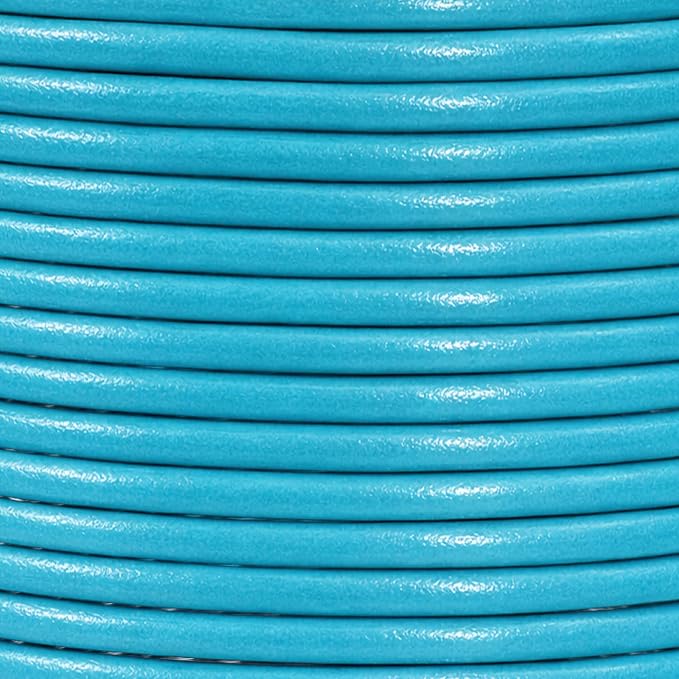 Mandala Crafts Round Genuine Turquoise Leather Cord - Image 4